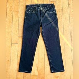 Tru Luxe Jeans Cropped Dark Blue Jeans Size 4